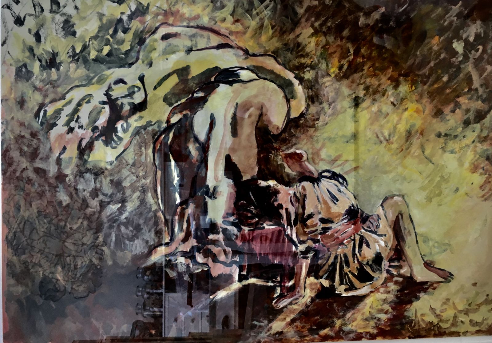 FOR SALE / title: AWAKENING 2 / size ; 50 X 70 / techn: ACRYL,OIL,PAPER/ price: 750 EURO FOR SALE / title: AWAKENING 2 / size ; 50 X 70 / techn: ACRYL,OIL,PAPER/ price: 750 EURO