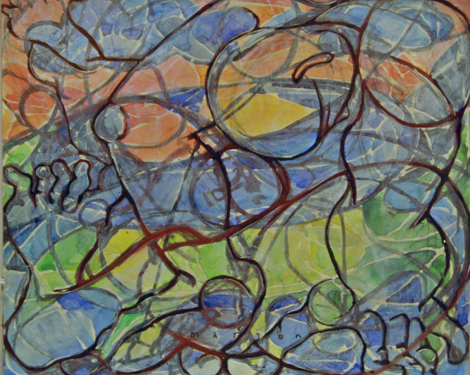 FOR SALE / title : SURROUDINGS / size : 40 x 50 / techn: TEMPERA, PAPER / price; 550 EURO FOR SALE / title : SURROUDINGS / size : 40 x 50 / techn: TEMPERA, PAPER / price; 550 EURO