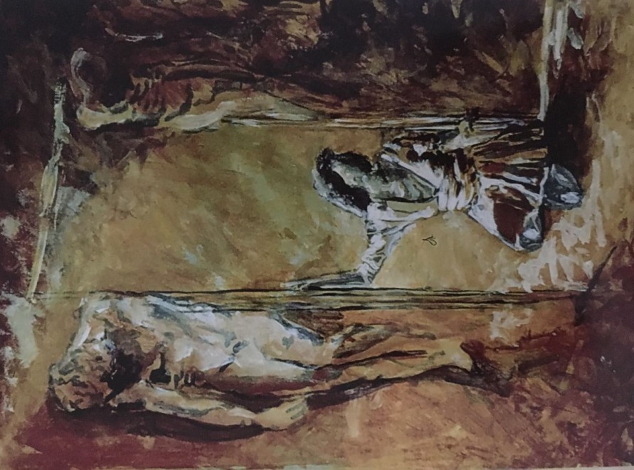 FOR SALE / title : EXPECTATION STUDY / size ; 70 X 50 / techn; ACRYL,OIL, PAPER / price : 750 EURO FOR SALE / title : EXPECTATION STUDY / size ; 70 X 50 / techn; ACRYL,OIL, PAPER / price : 750 EURO