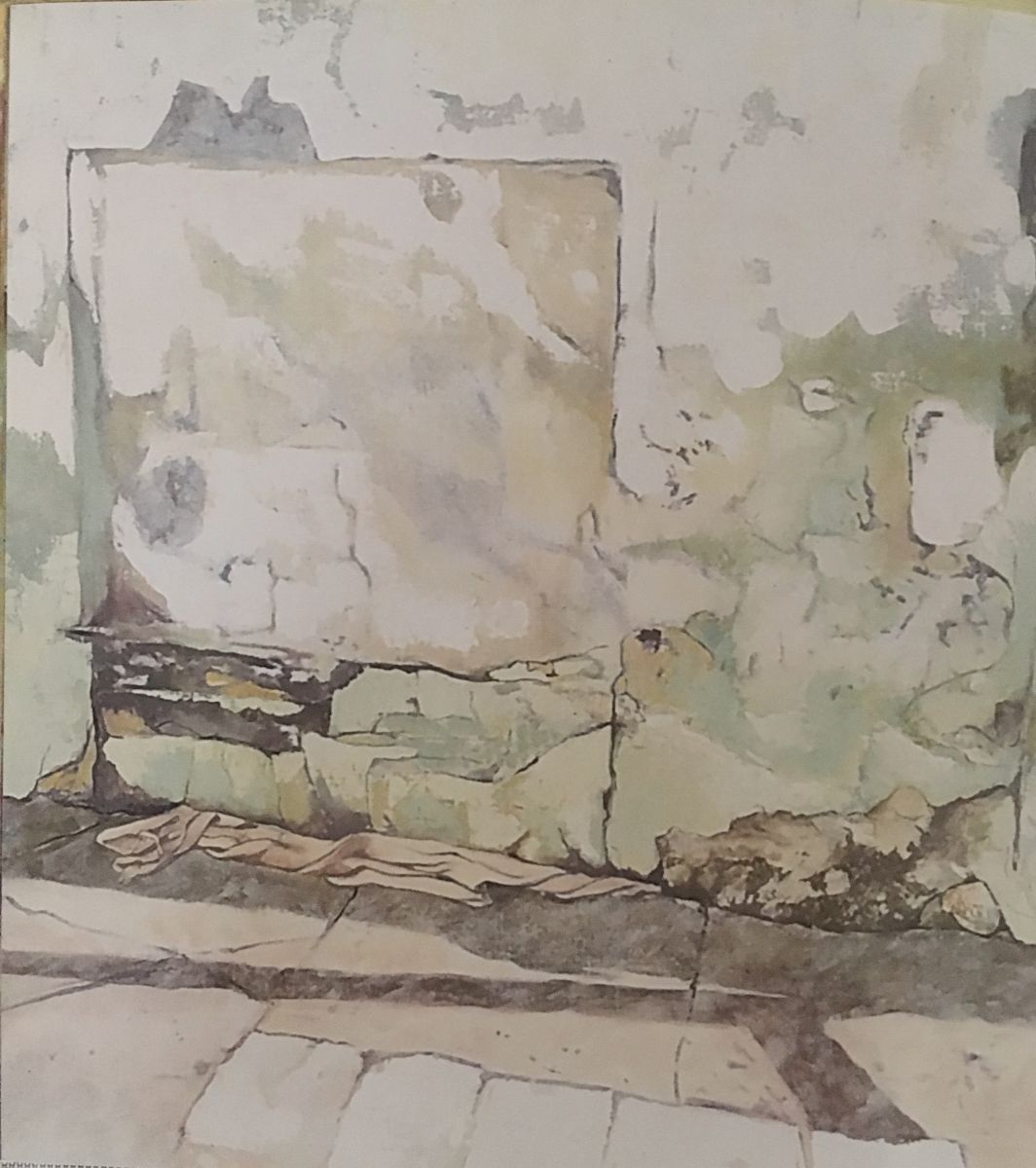 IN PRIVATE COLLECTION / title ; STORY IN THE SHADE / size ; 120 x 100 / techn ; TEMPERA ON CANVAS IN PRIVATE COLLECTION / title ; STORY IN THE SHADE / size ; 120 x 100 / techn ; TEMPERA ON CANVAS
