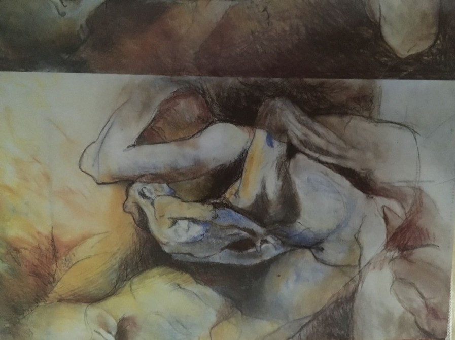 FOR SALE / title; WAARHEID ZONDER EINDE 1 / size:100 x 90 / techn:PASTEL ON PAPER / price: 750 EURO FOR SALE / title; WAARHEID ZONDER EINDE 1 / size:100 x 90 / techn:PASTEL ON PAPER / price: 750 EURO